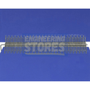 Example of Flexco Anker® A40 Welded Bar Hooks installed into conveyor belt